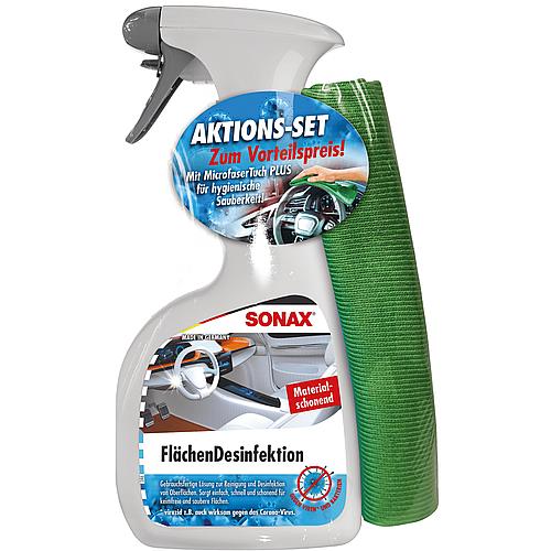 Sonax surface disinfection 500 ml + 1 microfibre cloth Standard 1