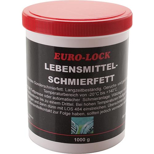 Food lubricating grease paste EURO-LOCK LOS 484, 1l can