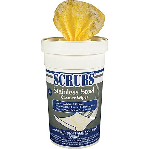 Scrubs moist stainless steel cleaning wipes Standard 1