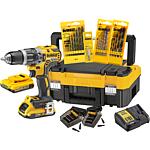 Cordless impact drill set DCK 796 D2T, 18 V
2 x 2.0 batteries, 1 x charger and 1 x carry case