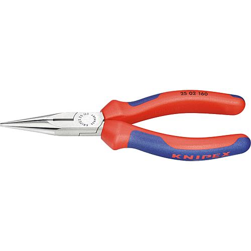 Needle nose pliers with cutting edge