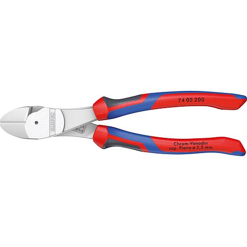 Power side cutters KNIPEX® chrome-plated with multi-component handle, length (mm): 160