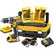 DeWALT DCK796D2T-QW 18V cordless impact drill set comprising DCK796D2T, 2 x 2.0 Ah rechargeable batteries, 1 x charger and 1 x transport case