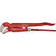 S-jaw pipe pliers, polished with reinforced sleeve Standard 1