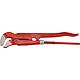 S-jaw pipe pliers 1 1/2”, polished with reinforced sleeve