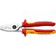 Cable shears with double cutting edge, chrome-plated insulated two-colour multi-components Handles length 200mm VDE