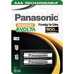 Panasonic Rechargeable battery NiMH battery cells, Micro, AAA