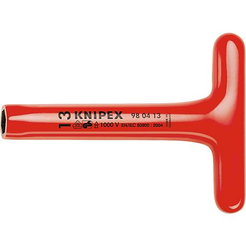Socket spanner with T-handle - dip-insulated Standard 1