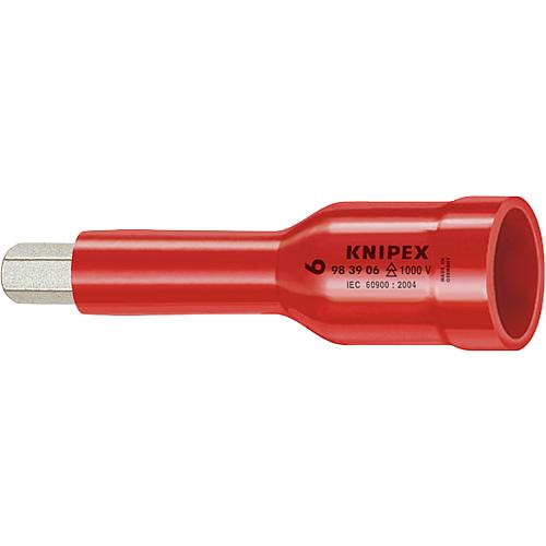 Sockets 1/2" hexagon socket, metric, dip-insulated Standard 1