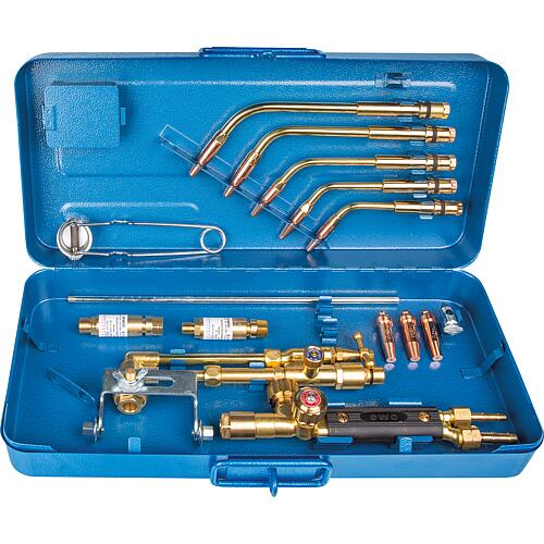 Welding/welding burner set with 17 mm shank (normal burner) for welding 0.5 - 9 mm and cutting 3 - 100 mm (blade cutting insert with block nozzles) Standard 1