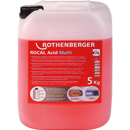 Concentré de détrartage Rothenberger Rocal Acid Multi, 5 kg Standard 1