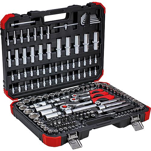 Socket wrench set 1/4” + 3/8” + 1/2”, 172 pieces Standard 2