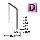 Fine wire staples D 53F Standard 1