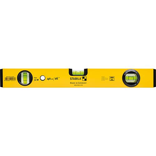 Stabila Type 70W spirit level, 40cm, with rotating angle vial