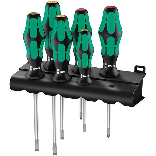 Slotted, Phillips screwdriver set, laser tip, 6-piece Standard 1