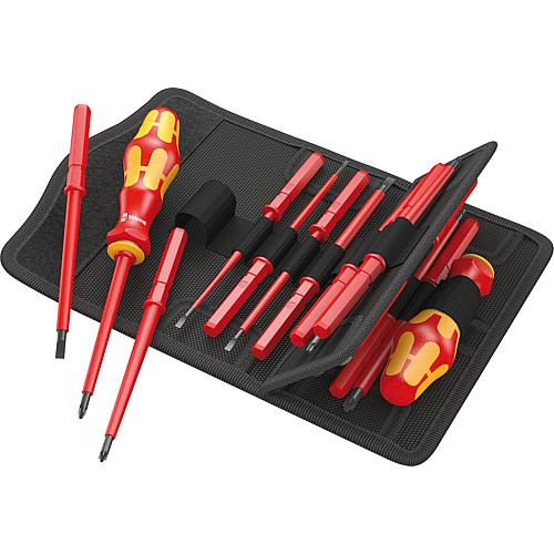 Electricians Screwdriver sets Electronic Kraftform Compact Slotted, Phillips, Pozidriv, PlusMinus/Pozidriv, Torx®, 17 pieces Standard 1