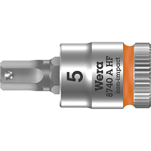 Knarreneinsatz WERA 8740 A HF Innensechskant 5mm Länge 28,0mm Antrieb 6,3mm (1/4")
