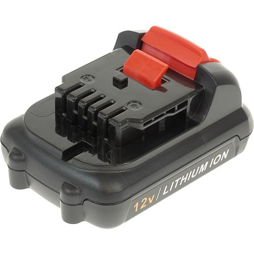 Replaceable battery suitable for Dewalt, Li-ion, 12 V, 2.5 Ah Standard 1