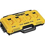 Cordless quadruple charger DCB104, 10.8 to 18 V and 54 V FlexVolt batteries