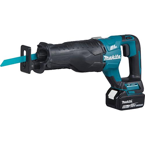 MAKITA DJR187RT 18V cordless reciprocating saw with 1x 5.0 Ah battery and charger and speed control