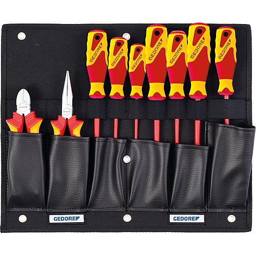 Pochette d'outils avec pinces VDE/gamme de tournevis, 9 pièces Standard 1
