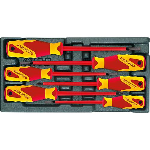 VDE screwdriver set, in 1/3 module, 6-piece Standard 1