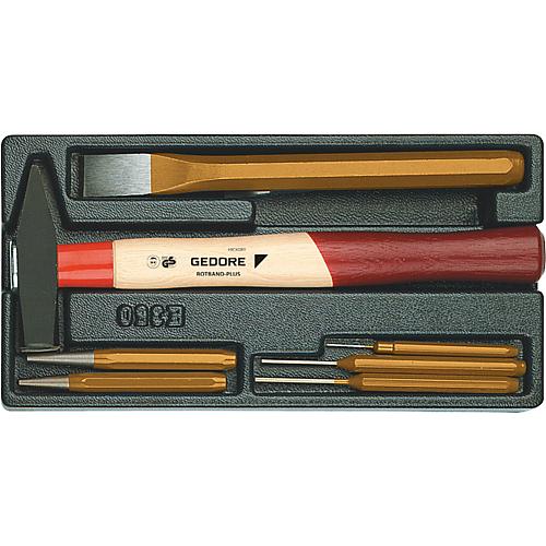 Chisel set, in 1/3 module, 7-piece Standard 1