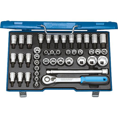 Socket wrench set ITX 19 INU-20 1/2”, 42-piece Standard 1