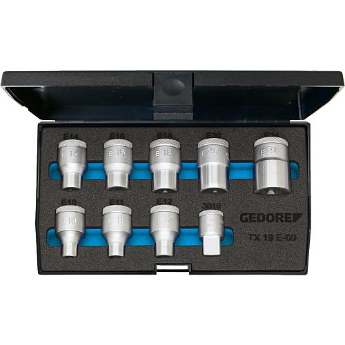 GEDORE 9-piece socket spanner set, 1/2"
