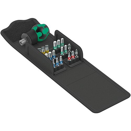 Bit set Stubby Slotted, Phillips, Pozidriv, Torx®, hexagon socket, 19 pieces Standard 1