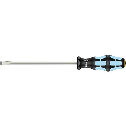 Slotted screwdriver stainless steel WERA, round blade, laser tip Standard 1