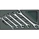 Double ring spanner set 1500 ES-400, in 1/3 Modul, 5-piece Standard 1