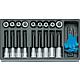 Screwdriver insert set 1/2” 1500 ES-ITX 19 LKP, in 1/3 module, 19-piece Standard 1