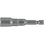 Socket wrench insert with 1/4" hexagonal drive, with magnet