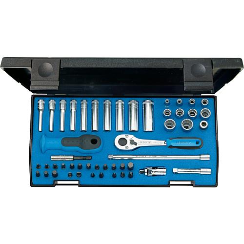 Socket wrench set 1/4” 20 LMU-10, 49-piece Standard 1