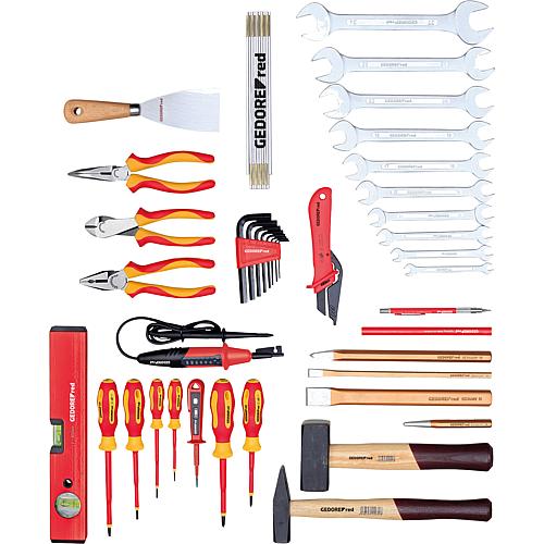 Electrical engineering tool set, 41-piece with case Anwendung 1