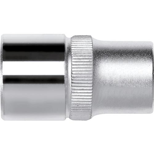 Socket wrench insert 1/4", hex, metric, short Standard 1