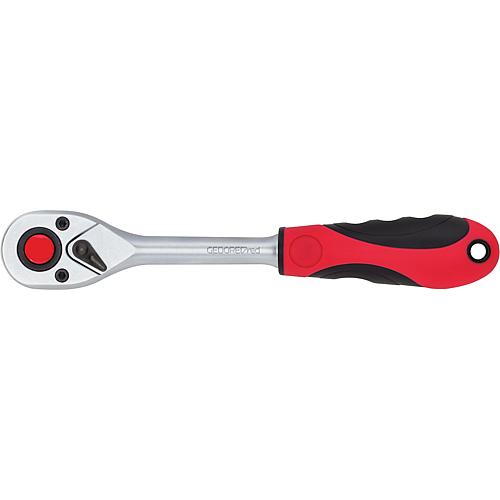 Reversible ratchet with push-button release Standard 1