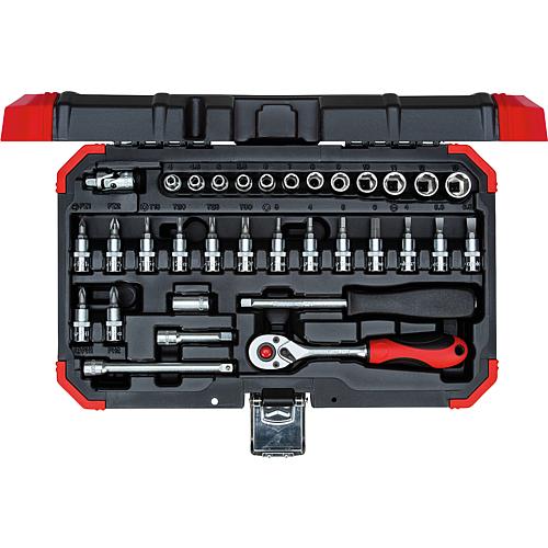 Steckschlüssel-Satz 1/4", 33-teilig Standard 1