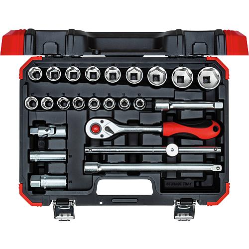 Steckschlüssel-Satz 1/2", 24-teilig Standard 1