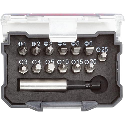 Bit set 1/4”, 14-piece, slotted, Phillips, Torx®, hex socket Anwendung 1