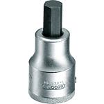 Screwdriver insert 3/4" hexagonal socket, metric, short