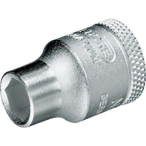 Socket wrench insert 3/8", hex, metric, short Standard 1