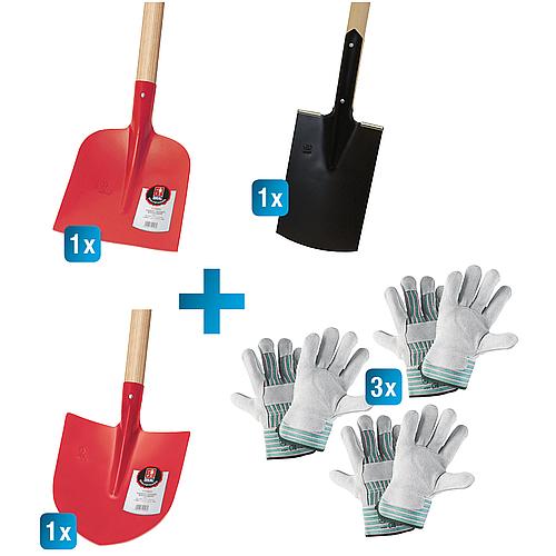 Shovel and spade set, 6-piece Standard 1