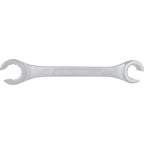 Double open ring spanner mm    22 x 24, straight (G)