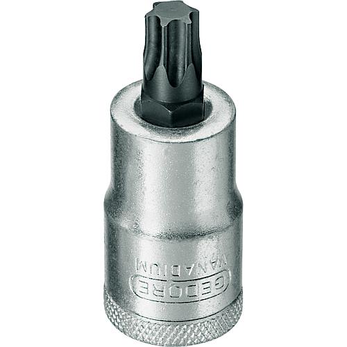 Screwdriver insert 1/2”, Torx® socket, metric, short Standard 1