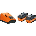 Battery set 18 V, 2 x 5.2 Ah Li-ion batteries + 1 x charger