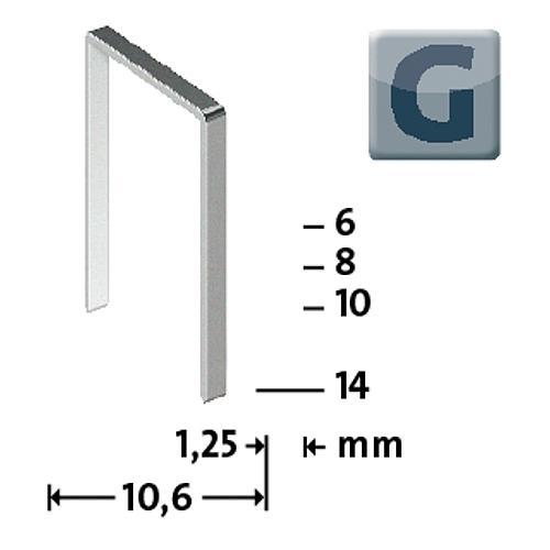 Flat wire staple G 11 Standard 1