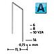 Fine wire staple A 53 Standard 1