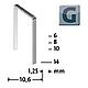 Flat wire staple G 11 Standard 1